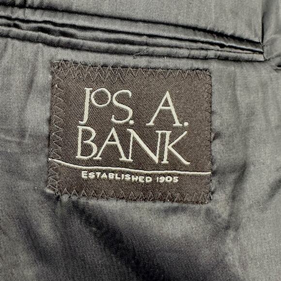 Jos‎ A Bank Blue 2 Button Notched Lapel Wool Classic Blazer Jacket Size 46L - Picture 4 of 11